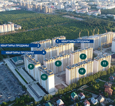 Спец. цены до 15.10.2022 г. Квартиры на 2 и 16 этажах в ЖК "СПУТНИК"